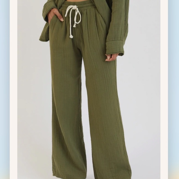 DONNI. Pants - DONNI bubble gauze pant
